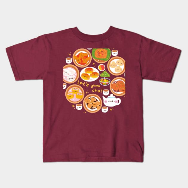 Let’s Yum Cha Kids T-Shirt by Figberrytea